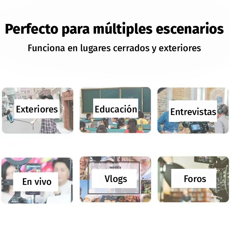 MICROFONOS INALAMBRICOS DE SOLAPA DOBLE