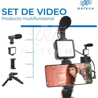 TRIPODE PARA CAMARA CON MICROFONO